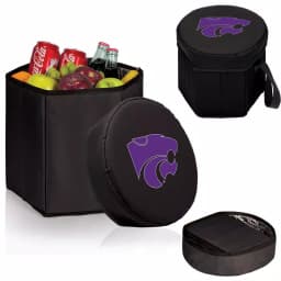 Picnic Time Kansas State Wildcats 12 Qt. Bongo Collapsible Soft-Side Cooler - Black thumbnail 2