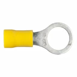 CURT Ring Terminals, 12-10 Gauge Wire, 3/8" Stud Size, Yellow, 100-Pack thumbnail 1