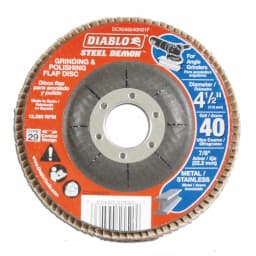Diablo Steel Demon 40-Grit 4-1/2 in. Grinding and Polishing Flap Disc, Type 29 Conical Design thumbnail 1