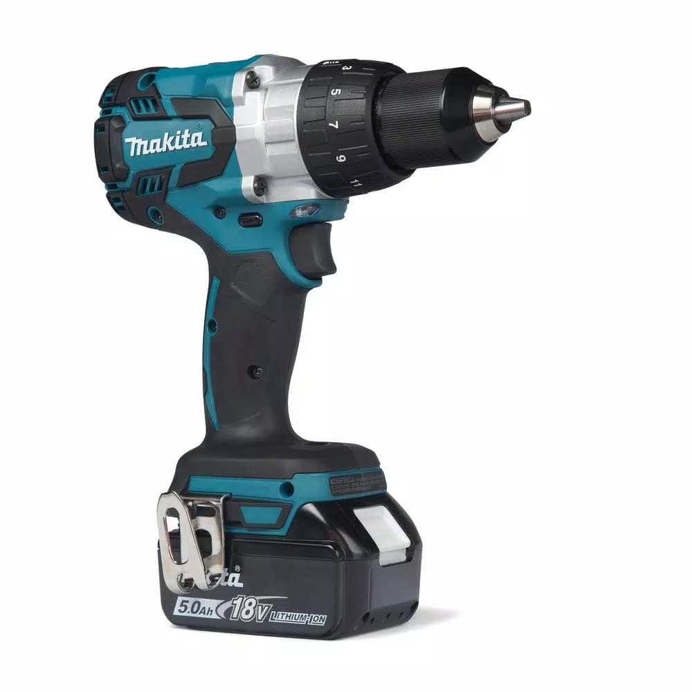 Makita 18V LXT Brushless Cordless 2-Piece Combo Kit (Hammer Drill & Impact Driver) with 5.0Ah Battery & Charger
