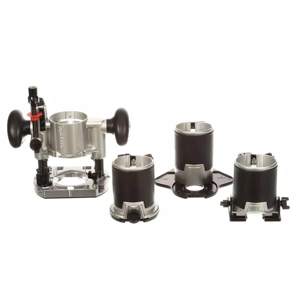 Makita 6.5 Amp 1-1/4 HP Corded Variable Speed Compact Router Kit with 3 Bases