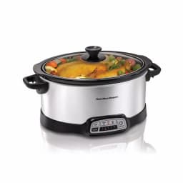 Hamilton Beach 7 Qt. Programmable Stainless Steel Slow Cooker with Built-In Timer and Temperature Settings thumbnail 6