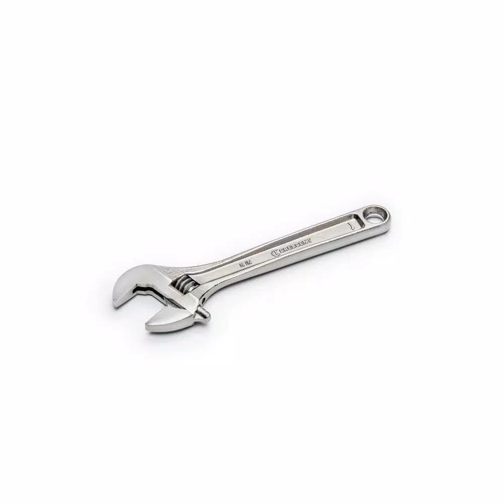 Crescent 8 in. Adjustable Wrench with Cushion Grip and Hex Jaw Design