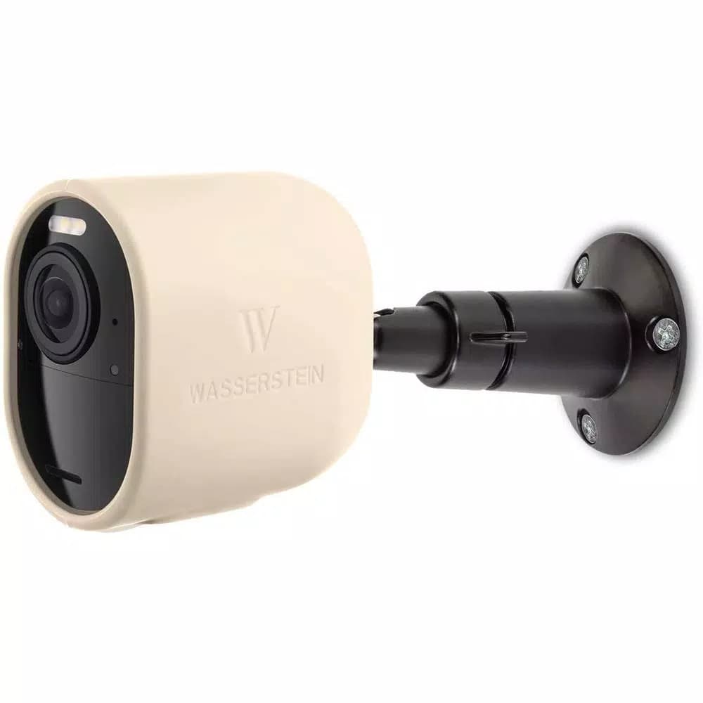Wasserstein Protective Silicone Skins for Arlo Ultra, Ultra 2, Pro 3, and Pro 4 - 3-Pack, Beige