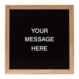 Petal Lane Home Letterlove Magnetic Memo Board with 150 White Letters and Rustic Brown Frame thumbnail 1
