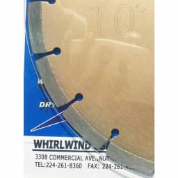 Whirlwind USA 10 in. 18-Teeth Segmented Diamond Blade for Concrete, Stone, Brick, and Masonry thumbnail 5