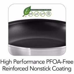 Tramontina Professional Fusion 10 in. Aluminum Nonstick Frying Pan, Satin Silver thumbnail 2