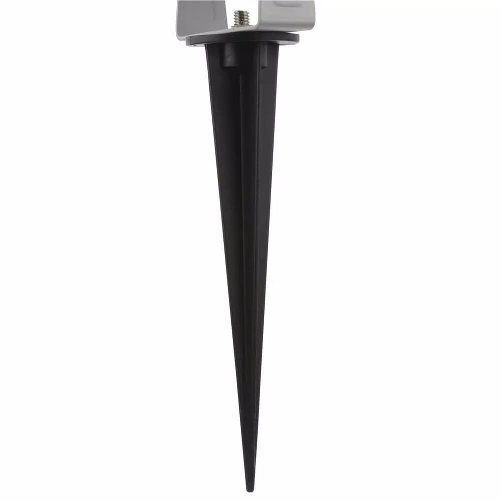 LightShow 10 in. White Projection Kaleidoscope LED Spotlight with Stake