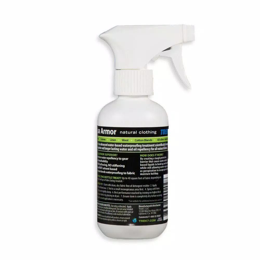 Trek7 Aqua Armor 8 oz. Fabric Waterproofing Spray for Natural Clothing