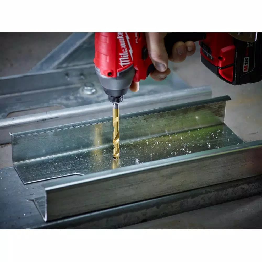 Milwaukee SHOCKWAVE Red Helix 9/32 in. Titanium Drill Bit