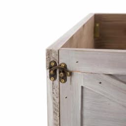 Glitzhome 22.09 in. Washed White Wooden Tree Collar - Rustic Farmhouse Christmas Tree Box thumbnail 2