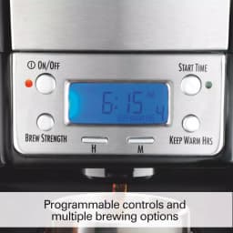Hamilton Beach BrewStation 12-Cup Drip Coffee Maker with Internal Tank, Black/Stainless Look thumbnail 5