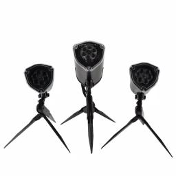 LightShow Multi-Color Whirl-A-Motion Holiday LightSync Projector with Sound Projection and Stake thumbnail 3