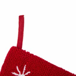 Glitzhome 20 in. Reindeer Hooked Christmas Stockings, Polyester and Acrylic Handcrafted Decor (2-Pack) thumbnail 3