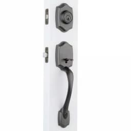 Kwikset Belleview Venetian Bronze Single Cylinder Handleset with Cove Knob and SmartKey Security thumbnail 4