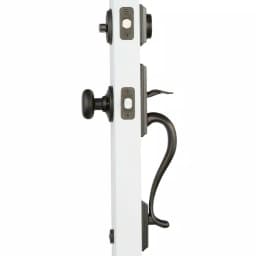Kwikset Hawthorne Venetian Bronze Single Cylinder Handleset with Juno Knob and SmartKey Security thumbnail 4