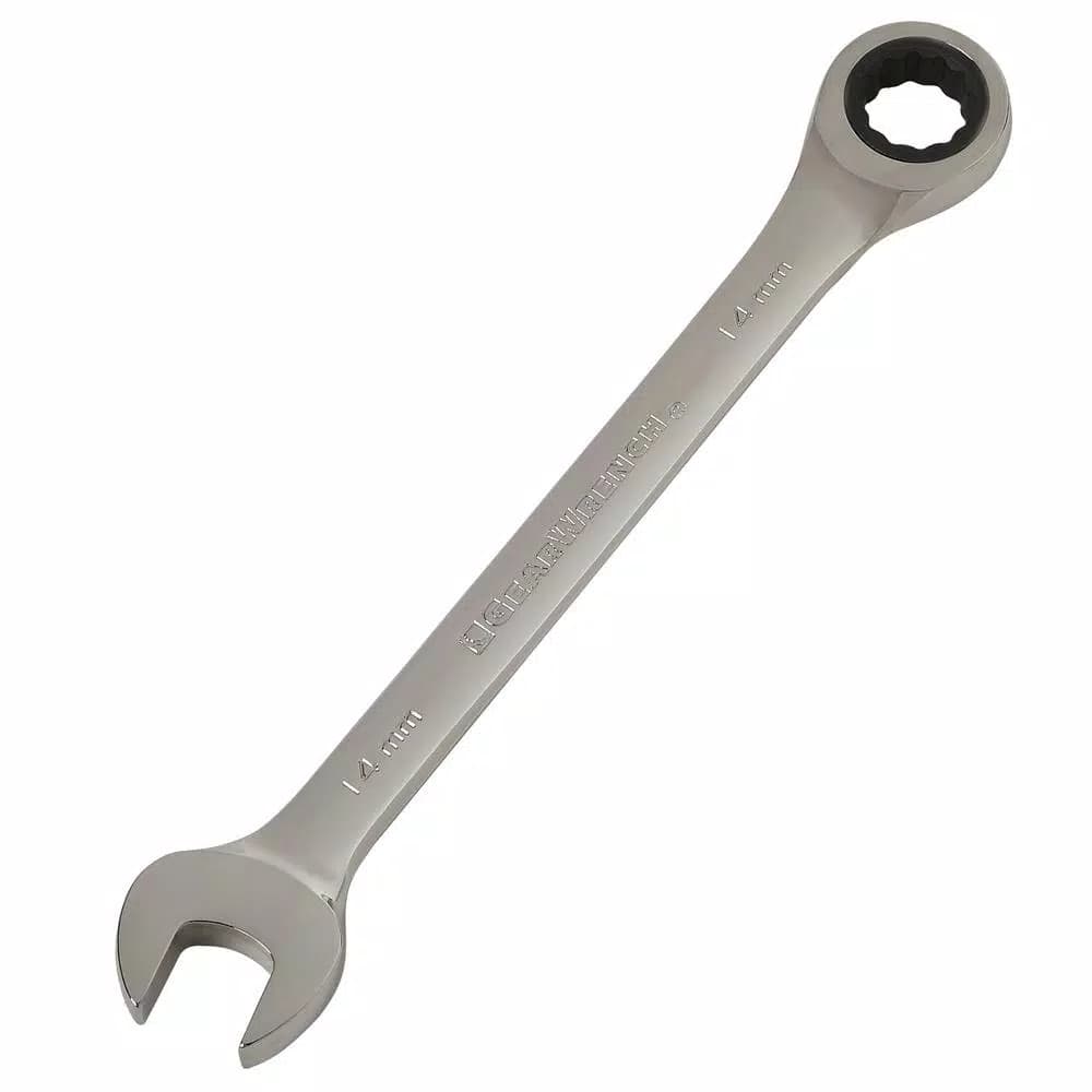 GearWrench 14 mm Combination Ratcheting Wrench, 12-Point Chrome Finish