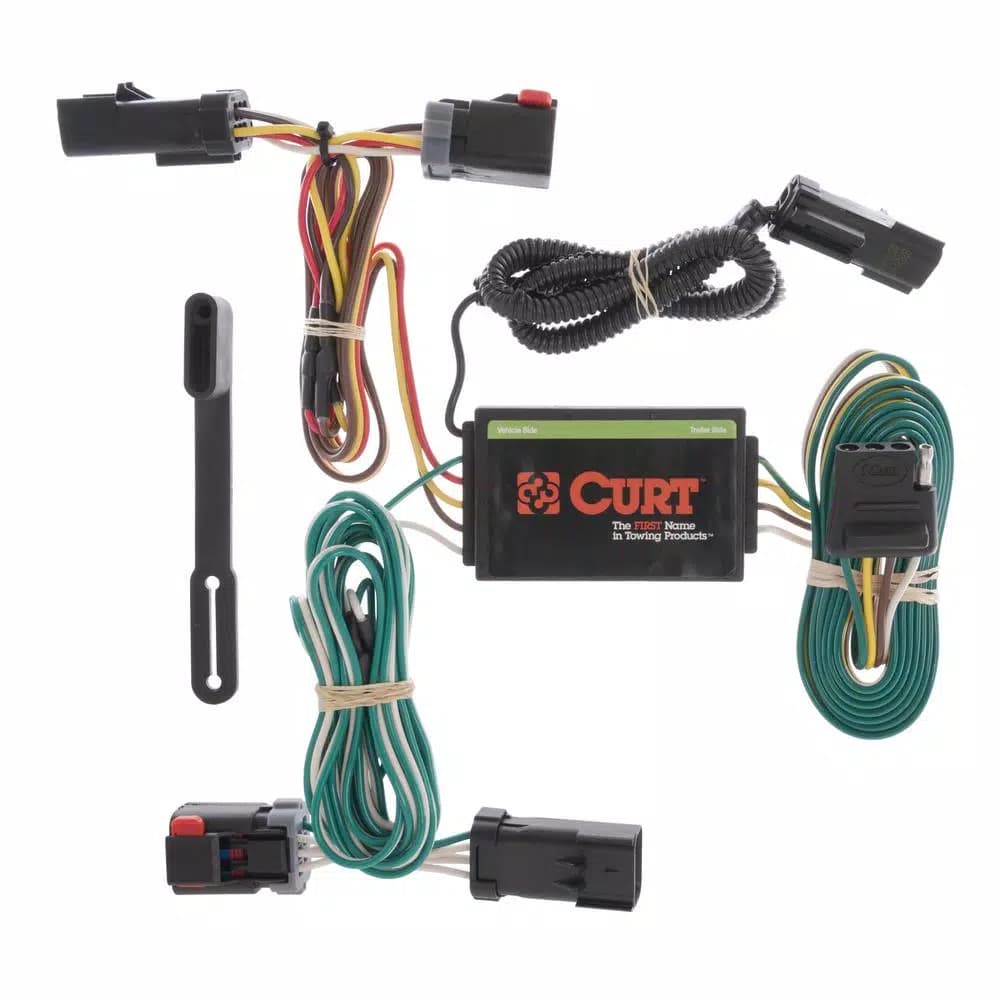 CURT Custom Vehicle-Trailer Wiring Harness for Chrysler Pacifica, 4-Way Flat Output T-Connector