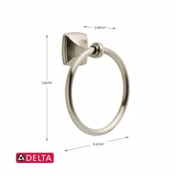 Delta Amaya Brushed Nickel Towel Ring with SpotShield Technology thumbnail 3