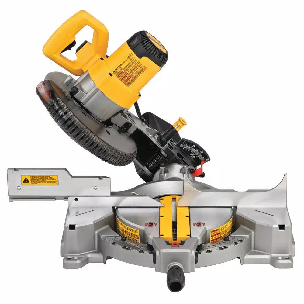 DEWALT 10 in. 15 Amp Corded Compound Single Bevel Miter Saw with Heavy-Duty Miter Saw Stand Bundle