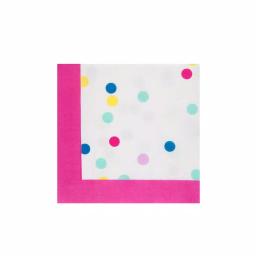 Sugar Plum Party SugarPlum Confetti Paper Lunch Napkins, 32-Piece Multi-Color Set thumbnail 1