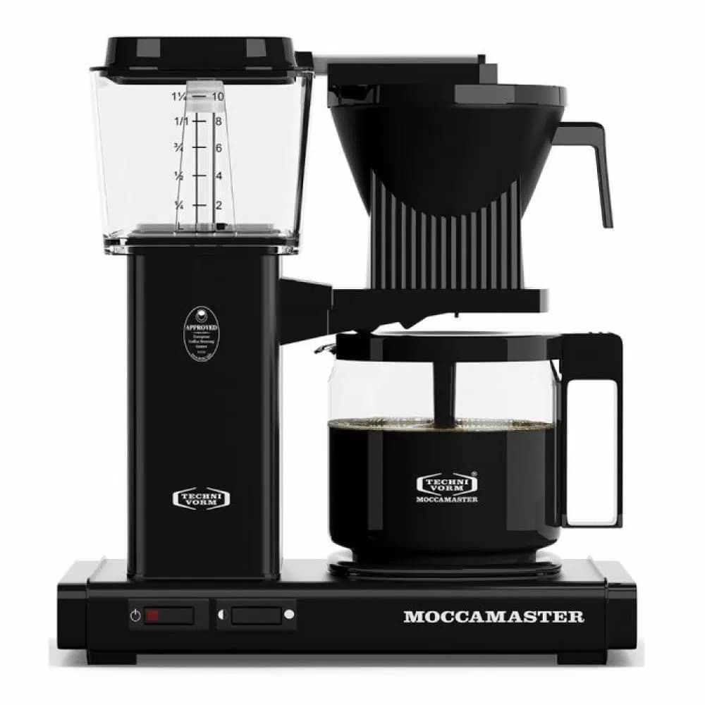 Moccamaster KBG 10-Cup Black Drip Coffee Maker with Glass Carafe