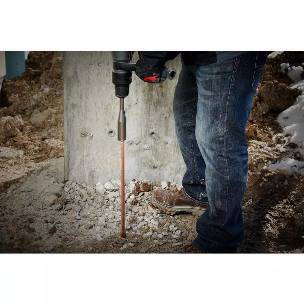 Milwaukee 9-3/4 in. SDS-Max Ground Rod Driver for 5/8 in. and 3/4 in. Rods