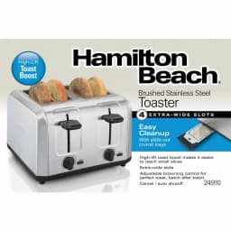 Hamilton Beach 4-Slice Stainless Steel Wide Slot Toaster with High-Lift Toast Boost thumbnail 3