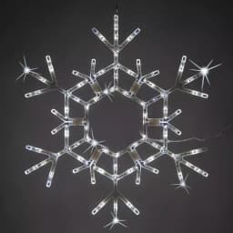 Kringle Traditions 36 in. 105-Light LED Cool White Twinkle Snowflake Outdoor Decoration thumbnail 1