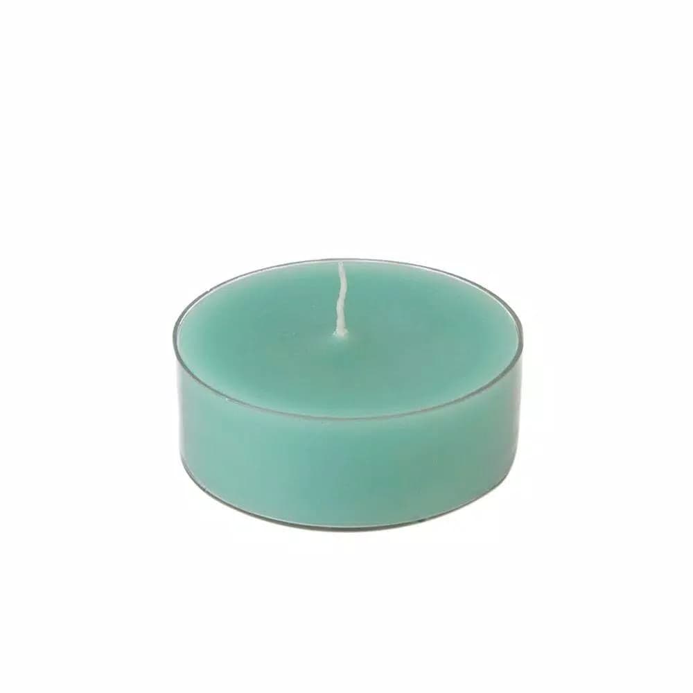 Zest Candle Aqua Mega Oversized Tealight Candles, 2.25 in. Diameter, 10-Hour Burn Time (12-Pack)