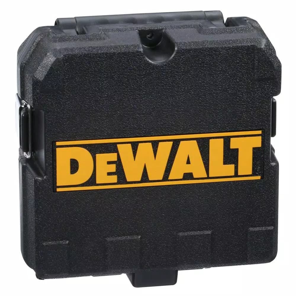 DEWALT Red Self-Leveling Cross-Line and Plumb Spot Laser Level with Case