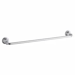 KOHLER Devonshire 3-Piece Bathroom Hardware Set - Towel Bar, Ring, and Toilet Paper Holder in Polished Chrome thumbnail 3