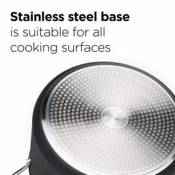 Ecolution Symphony 8-Piece Aluminum Nonstick Cookware Set with Hydrolon PFOA-Free Coating, Slate thumbnail 4