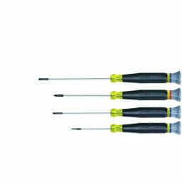 Klein Tools 4-Piece Precision Electronics Screwdriver Set with Cushion Grip Handles thumbnail 1