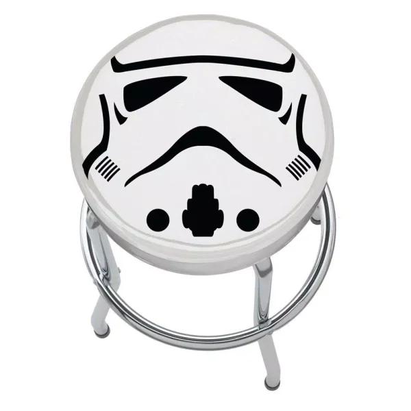 Plasticolor Star Wars Stormtrooper Officially Licensed Garage Stool with Chrome Steel Construction