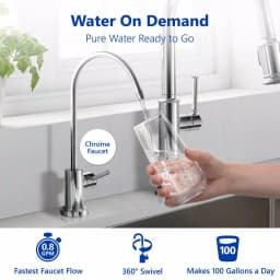 Express Water 11-Stage UV Reverse Osmosis Alkaline Water Filtration System with Tank and Faucet, 100 GPD thumbnail 8