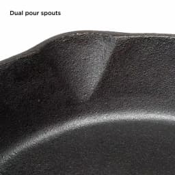 Ecolution Farmhouse 9.5 in. Cast Iron Frying Pan, Pre-Seasoned Black thumbnail 5