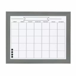 DesignOvation Bosc Monthly Dry Erase Magnetic Calendar Wall Organizer with Frame thumbnail 1