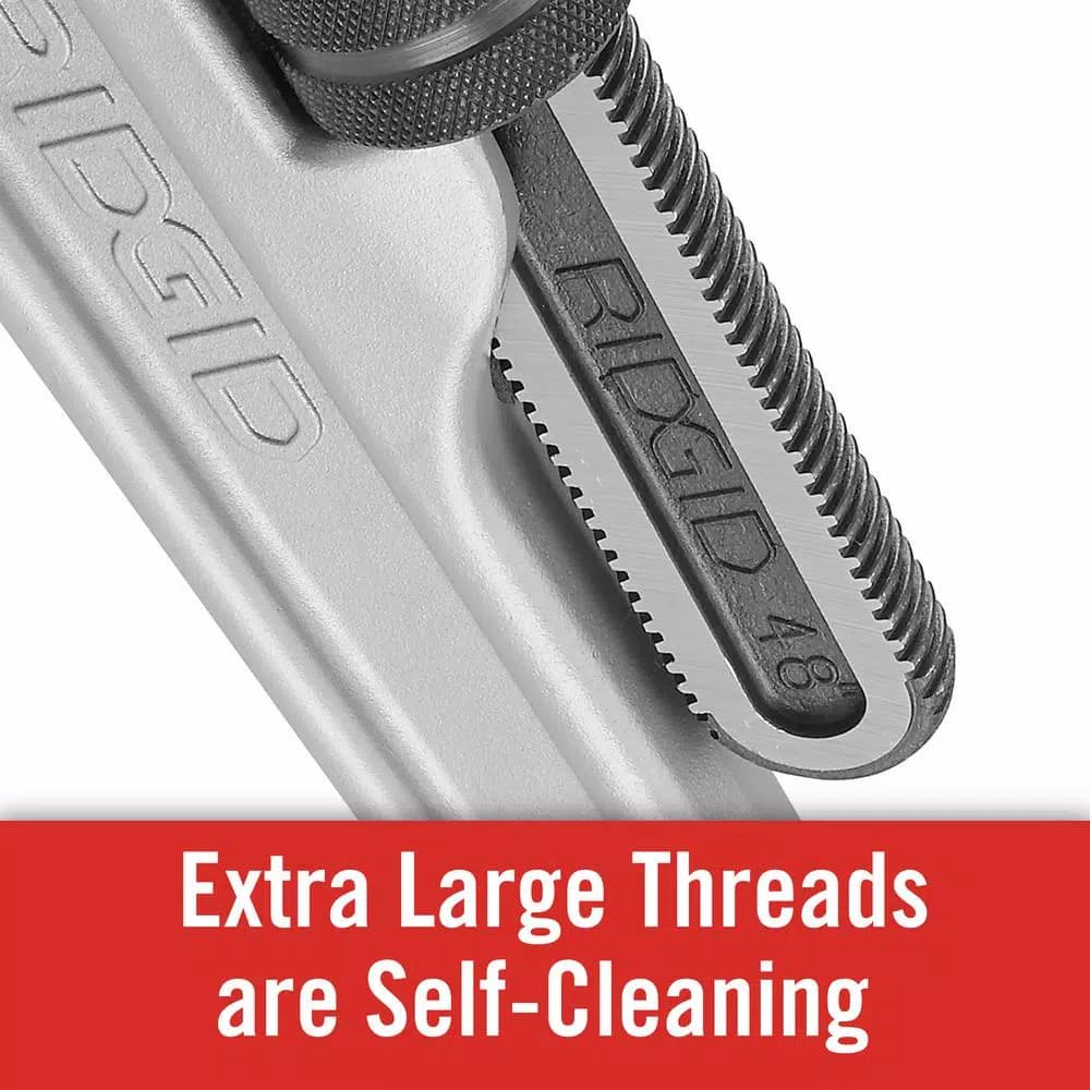 RIDGID 848 48 in. Aluminum Straight Pipe Wrench