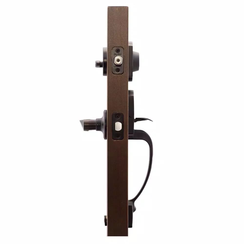 Copper Creek Heritage Tuscan Bronze Door Handleset with Waverlie Lever Trim