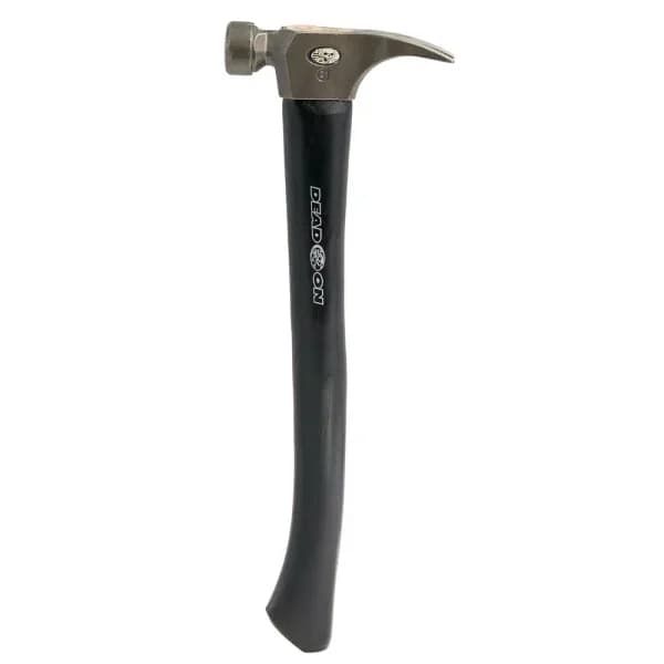 Dead On Tools 21 oz. Milled Face Framing Hammer with 18 in. Straight Hickory Handle