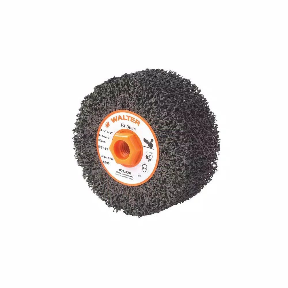 WALTER SURFACE TECHNOLOGIES FX 4-1/4 in. x 2 in. x 5/8 in. to 11 in. GR Coarse Cleaning and Finishing Drum