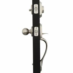Kwikset Belleview Satin Nickel Single Cylinder Handleset with Polo Knob and SmartKey Security thumbnail 3