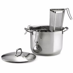 Tramontina Gourmet Prima 16 Qt. Stainless Steel Stock Pot Set with Lid and 4-Piece Pasta Inserts thumbnail 3