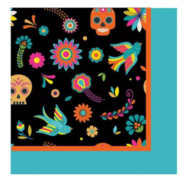 Sugar Plum Party SugarPlum Day of the Dead Paper Lunch Napkins, 32-Piece Set