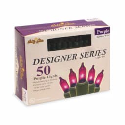 Brite Star Designer Series Purple Mini Light Set, 50-Light Incandescent, Set of 2 thumbnail 2