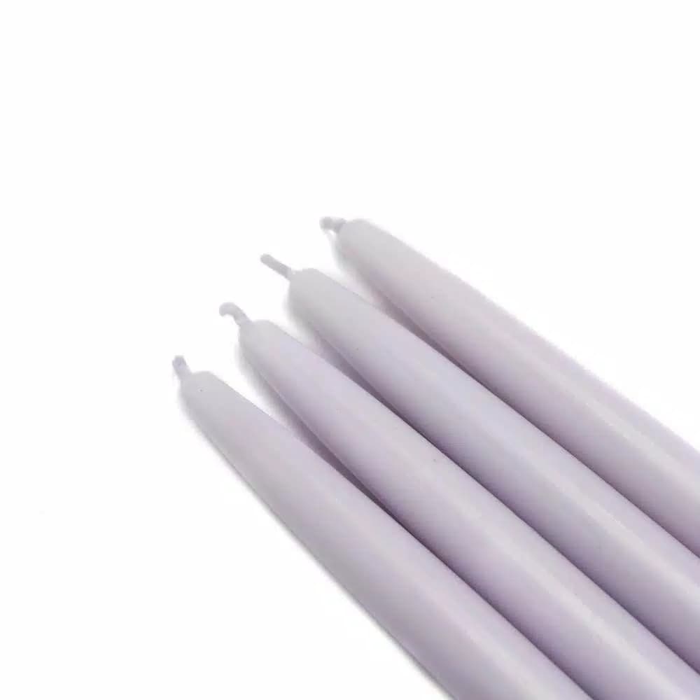 Zest Candle 6 in. Lavender Taper Candles, 12-Set Unscented Paraffin Wax