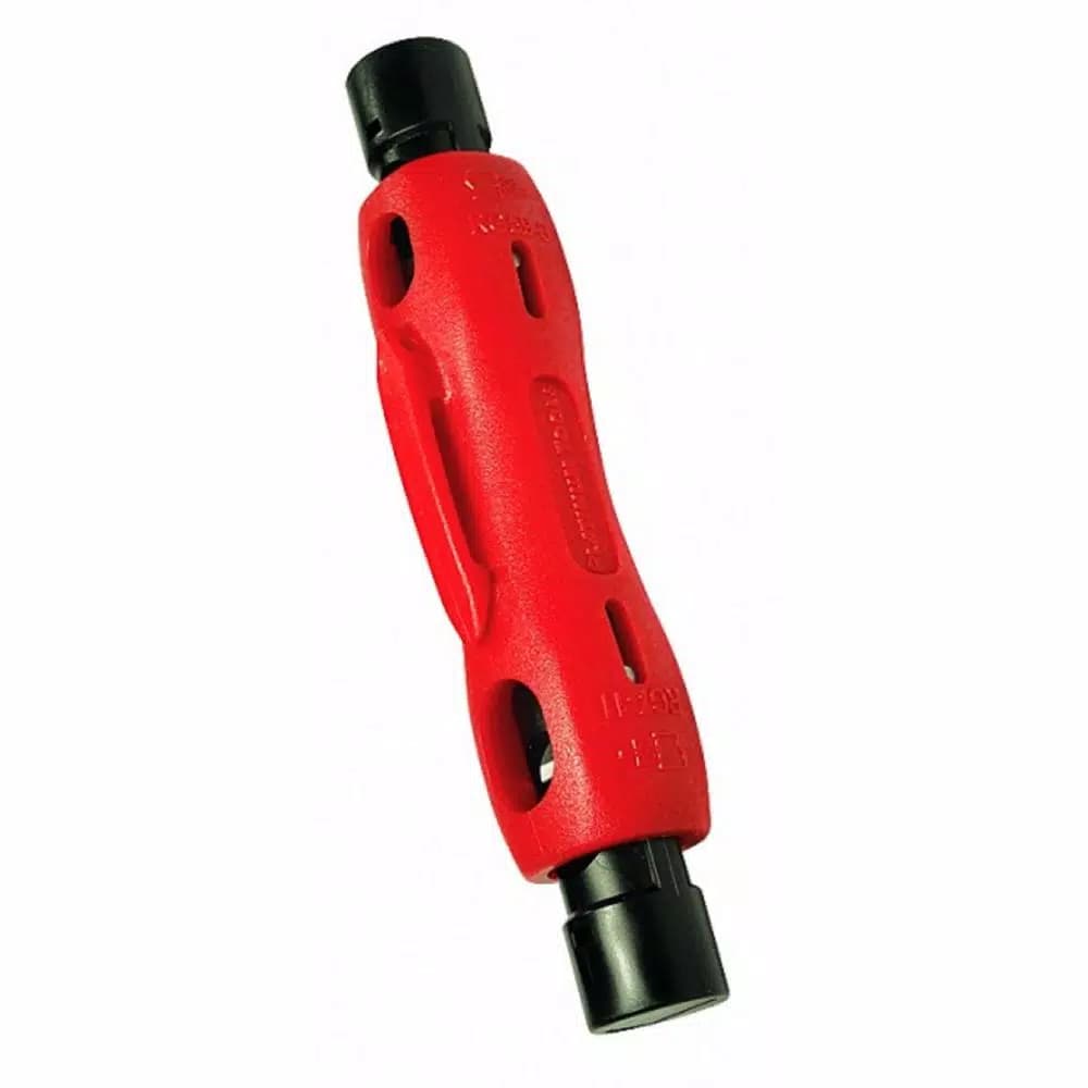 Platinum Tools Double-Ended Coax Cable Stripper Tool for RG-7/11/213/8 and RG-59/6/6 Quad Cables