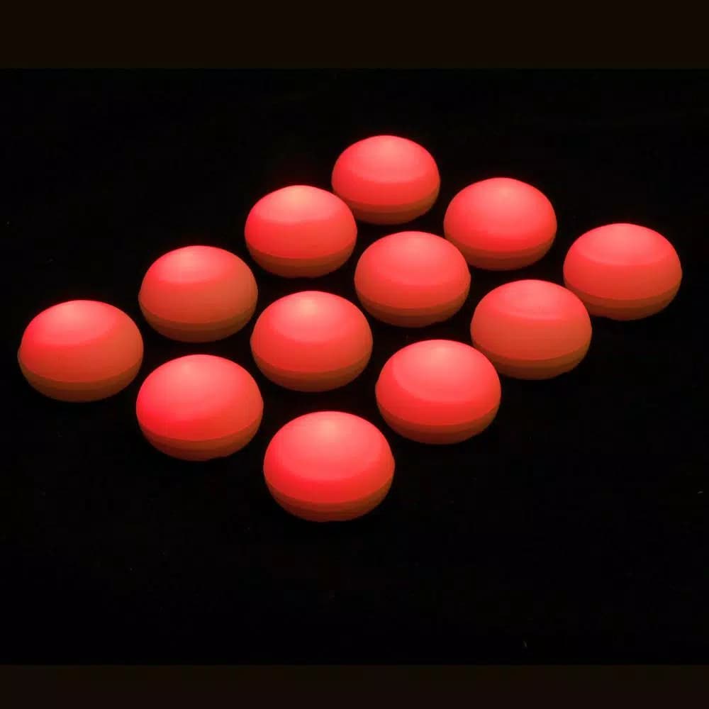 LUMABASE Red Floating Blimp LED Lights, Waterproof Battery Operated Decorative Lights (12-Count)