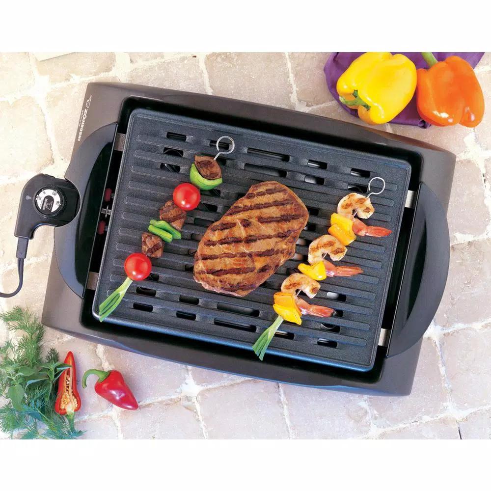 Zojirushi 112 sq. in. Brown Non-Stick Indoor Electric Countertop Grill with Temperature Control